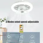 360 Rotating 48W Ceiling Fan E27 With Led Light And Remote Control 360 Rotation Cooling Electric fan Lamp Chandelier For Room Home Decor