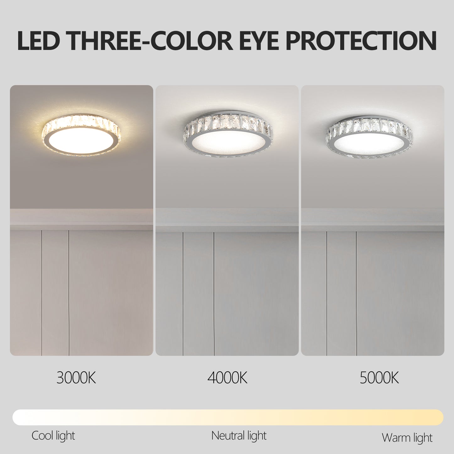 Embedded Crystal Chandelier